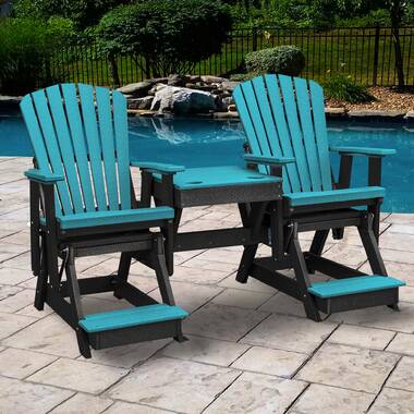 Outdoor glider chairs online with table